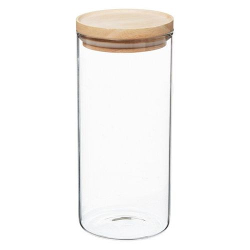 3665884015570 - Atmosphera Créateur Dintérieur - Aufbewahrungsgläser aus Glas und Holz luftdichter Deckel atmosphera - 13 l - Blanc