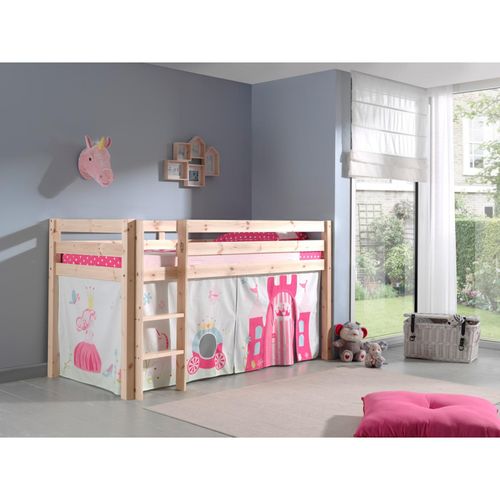 5420070227759 - VIPACK - Spielbett Pino mit Textilset Vorhang Princes Ausf Kiefer massiv natur