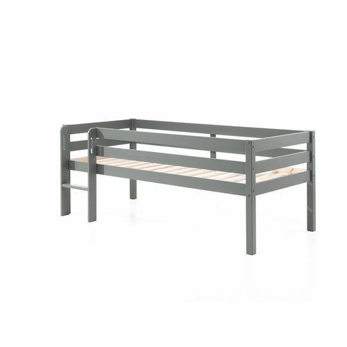 5420070239110 - Kojen-Spielbett mit Liegefläche 90 x 200 cm inkl Leiter und Rolllattenrost Kiefer massiv grau lackiert 5420070239110 - Kojen-Spielbett mit Liegefläche 90 x 200 cm inkl Leiter und Rolllattenrost Kiefer massiv grau lackiert