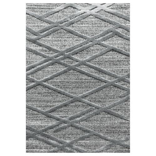 4058819120019 - Teppich AYYILDIZ TEPPICHE PISA 4706 Teppiche Gr B L 140 cm x 200 cm 20 mm 1 St grau Esszimmerteppiche