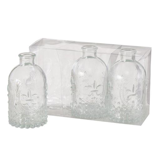 4020606855978 - Vase Country 3-teilig Blumenvase für Tischdekoration Glas-Vase ø 55 cm - Boltze 4020606855978 - Vase Country 3-teilig Blumenvase für Tischdekoration Glas-Vase ø 55 cm - Boltze