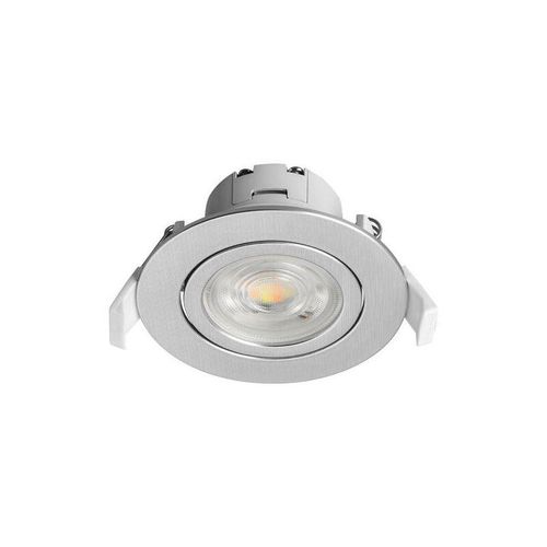 4251810847460 - Einbauleuchte Schwenkbar Spot led 7W 670 Lumen sqr Ø70mm IP20 Downlight 3000K-6500K Rund Silber - Braytron