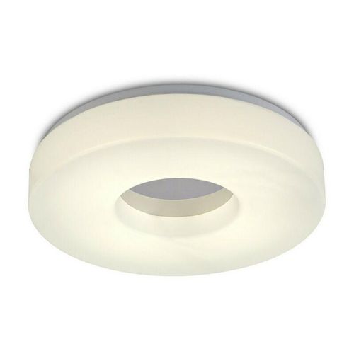 5056004204024 - Inspired Lighting - Inspired Deco - Joop - IP44 24W led Large Flush Deckenleuchte 4000K 2000lm CRI80 Chrom poliert mit weißem Acryldiffusor