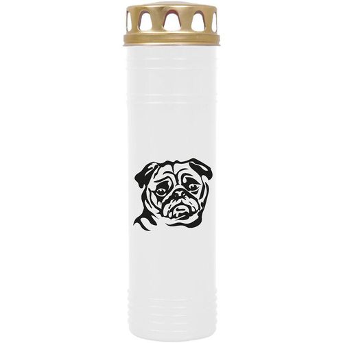 4059222040086 - Hs Candle - Grabkerze Grablicht - mit Motiv ( Hund Boxer ) - ca 100h   4 Tage Brenndauer je Kerze ( 25cm ø 7cm ) - viele versch Deisgns - Hund Boxer