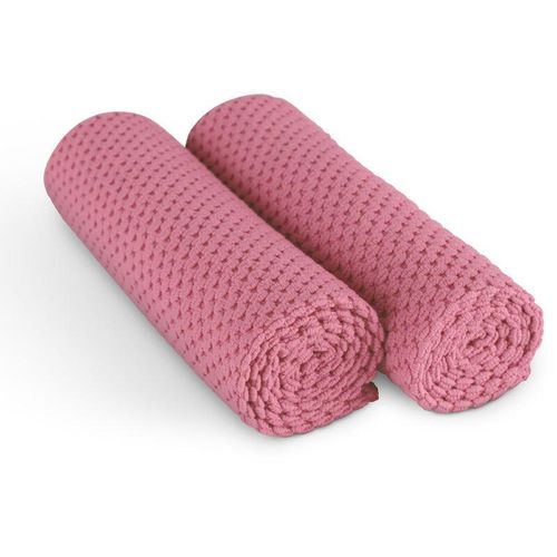 4059222062538 - Premium Geschirrtuch 300g m² - Microsensation - 60x40cm ( Rose   4er Pack ) Reinigungstücher Mikrofasertuch - super saugfähige Küchentücher - Rose