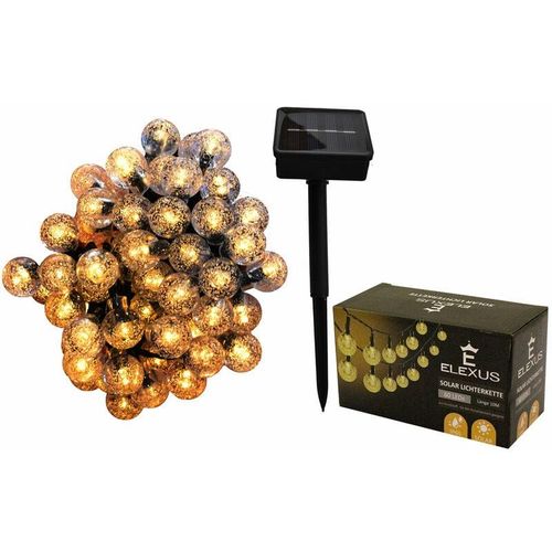 4250394559950 - Bituxx - led Lichterkette Außen Garten Outdoor Solar 10 Meter 60 LEDs Warmweiß IP65 - Mehrfarbig