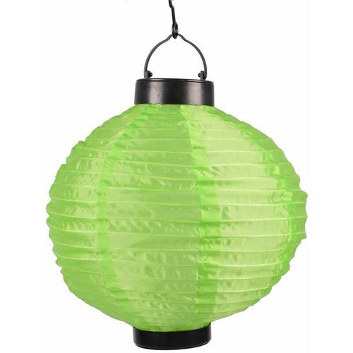 4250407377854 - Buri - Solar-Lampion Ø25cm led Papierlaterne Lampenschirm Lampions Laterne Garten Party - grün