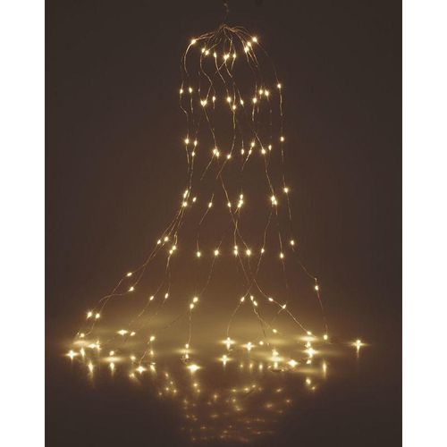 4260461475663 - Spetebo - Draht Lichterkette warm weiß - 300 cm   300 led - Deko Weihnachts Leuchtdraht für Außen Outdoor