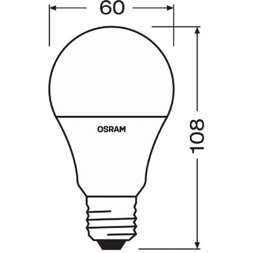 4058075303485 - Ledvance - osram Parathom Tageslicht-Sensor-LED-Glühlampe Classic A60 E27 85W Lichtfarbe Warmweiß - Warmweiß