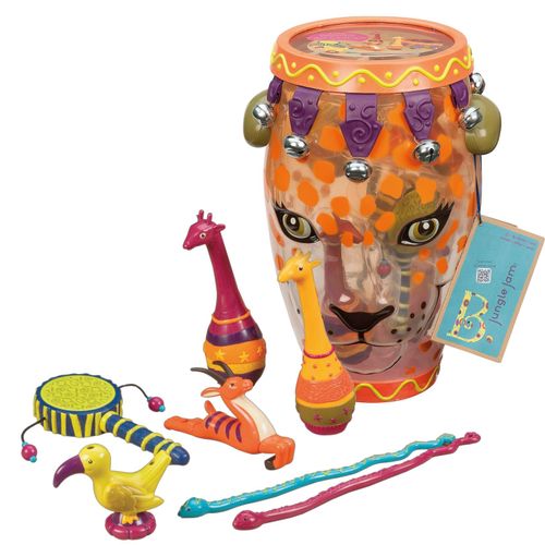 0062243261075 - BTOYS B Leoparden-Conga mit Musikintrumenten