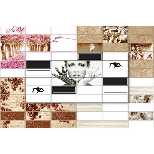 4251769679150 - Hexim - pvc Wandpaneele - pflegeleichte Stein- Holz- & Bildmotive - restposten coffee flavour mosaic