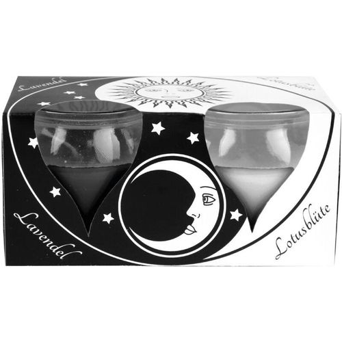 4059222252687 - Hs Candle - Duftkerzen Creation 2er Pack im Glas lange Brenndauer und angenehmer Duft ( Ying Yang ) - Bunt