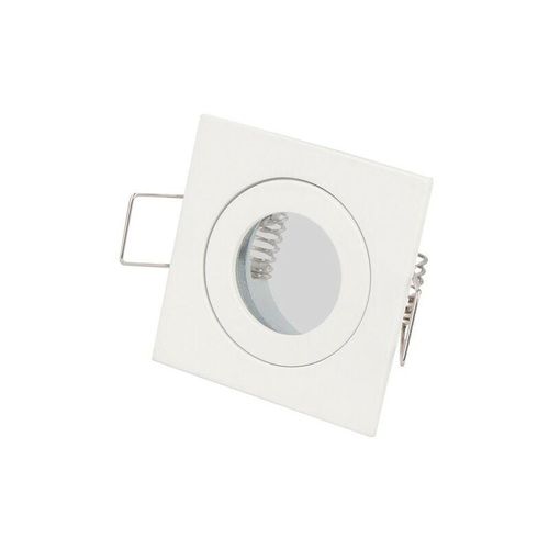 4251810819450 - Led Line - Einbaustrahler Einbaurahmen Eckig Ø45mm Bohrloch Aluminium Weiß inkl GU53 Fassung für 35mm led Leuchtmittel