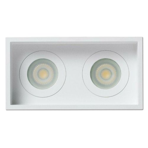 8421776249905 - Ols Original - acre Deckeneinbauleuchte weiß quadratisch 2 Lichter IP44