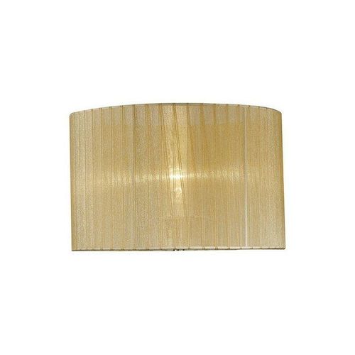 5055487426022 - Inspired Lighting - Inspired Diyas - Florence - Runder Organza-Farbton Weiche Bronze 360 mm x 230 mm geeignet für Tischlampe