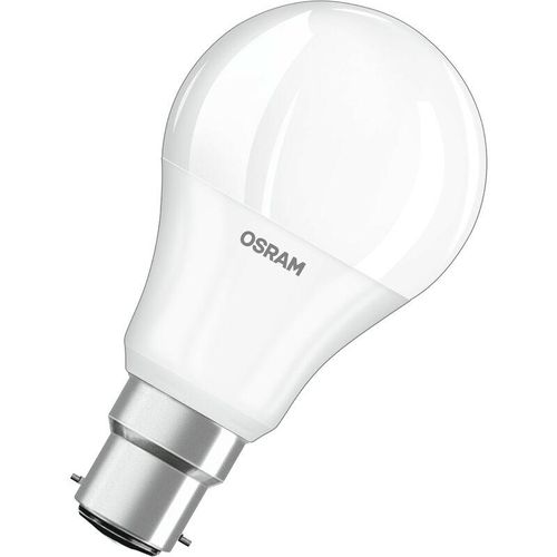 4052899961531 - Led Base Classic a in Kolbenform mit B22d-Sockel Nicht Dimmbar Ersetzt 60 Watt Matt Warmweiß - 2700 Kelvin 3er-Pack - Weiß - Osram