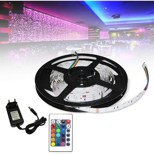 0726506046631 - Hengda 4M LED Streifen set  RGB LED Stripe 5050 SMD LED Strip 30 LEDs LED not wasserdicht(IP20) mit 24 Tasten Fernbedienung - RGB