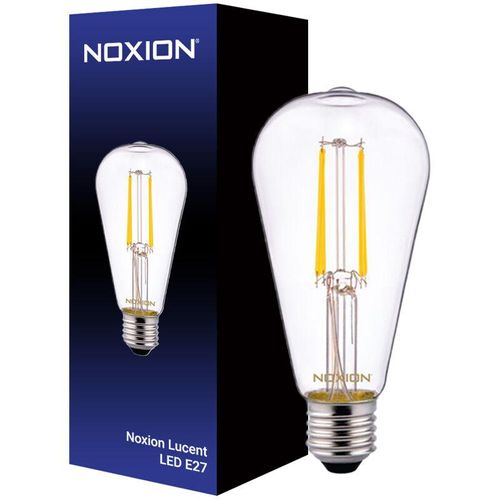 8719157034579 - Noxion Lucent LED E27 Birne Fadenlampe Klar 4W 470lm - 827 Extra Warmweiß Ersatz für 40W - 2700K - Extra Warmweiß