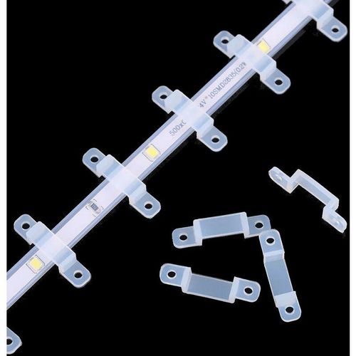 4252006149283 - Trade-shop - 100x Wand Montage Clips im Set Halterung für 10mm 11mm 12mm 13mm 14mm 15mm 16mm Lichterkette LED-Streifen für Drinnen und Draussen