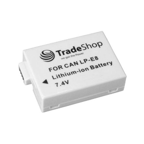 4252023252294 - Trade Shop - Trade-Shop Kamera Li-Ion Akku 1300mAh ersetzt Canon LP-E8 LPE8 LP-E-8 LPE-8 für Canon eos 550D 600D 650D 550-D 600-D 550 600 d 650 d