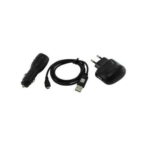 4252023289979 - Trade-shop - 4in1 zubehör set Netzteil usb Ladekabel kfz Kabel Datenkabel für Sony Xperia C3 E3 M2 Aqua M2 Dual Z3 Z3 Compact Nokia 130 Lumia 530