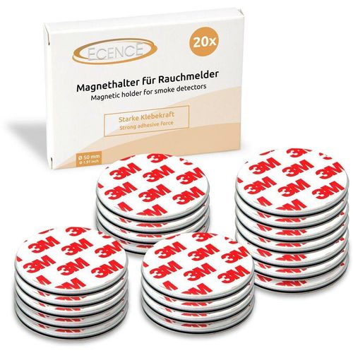 4260545437549 - 20x Magnethalterung 50mm für Rauchmelder Feuermelder Magnet-Befestigung 4260545437549 - 20x Magnethalterung 50mm für Rauchmelder Feuermelder Magnet-Befestigung