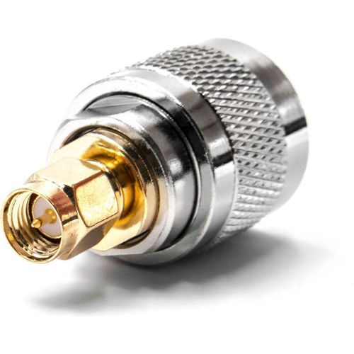 4065705177576 - Sma Adapter für verschiedene Hochfrequenztechnik-Geräte - sma Stecker auf uhf PL259 Stecker HF-Koaxialadapter Silber Gold - Vhbw