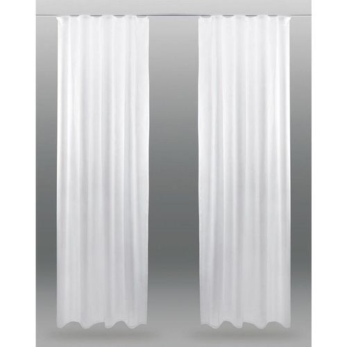 4059222004033 - Bestlivings - Dekoschal Noella mit Universalband transparente Gardine Voile b 140x l 175 cm 2er Pack elegantes und stilvolles Wohnaccessoire in