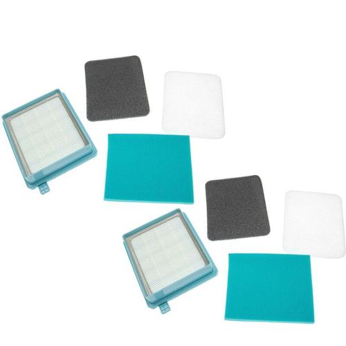 4064115147827 - Vhbw - Filter-Set kompatibel mit Philips PowerPro Compact FC8515 FC8516 Staubsauger - 8x Filter (Abluft-Filter HEPA-Filter Motoreinlassfilter)