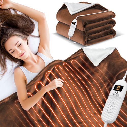 4255598312417 - KESSER® Heizdecke mit Abschaltautomatik Doppelseitig Elektrische Wärmedecke Kuscheldecke Bett Sofa 9 Temperaturstufen waschbar bis 40°C mit Timer Digitalanzeige 4255598312417 - KESSER® Heizdecke mit Abschaltautomatik Doppelseitig Elektrische Wärmedecke Kuscheldecke Bett Sofa 9 Temperaturstufen waschbar bis 40°C mit Timer Digitalanzeige