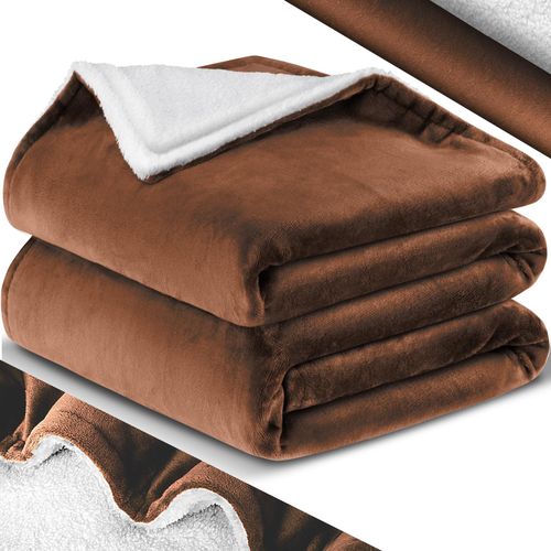 4255598324120 - KESSER® Kuscheldecke Flauschige Sherpa Extra Weich & Warm Wohndecke Flanell Fleecedecke Falten beständig Anti-verfärben als Couchdecke Sofadecke oder Bettüberwurf