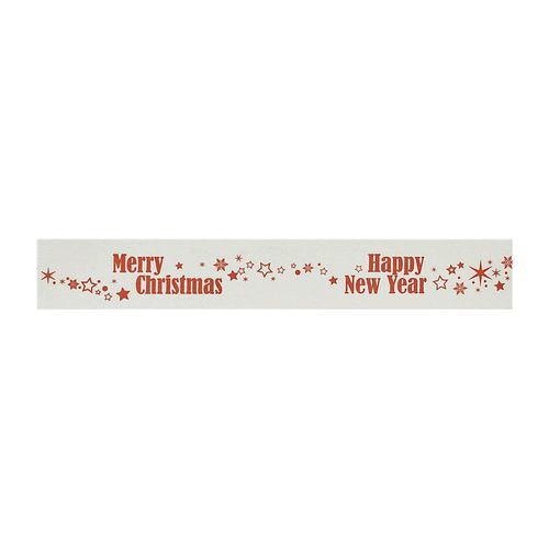 4251924725234 - Packband Merry Christmas terra aus Papier VE 6 Rollen weiß rot Bandbreite 50 mm ab 10 VE 4251924725234 - Packband Merry Christmas terra aus Papier VE 6 Rollen weiß rot Bandbreite 50 mm ab 10 VE