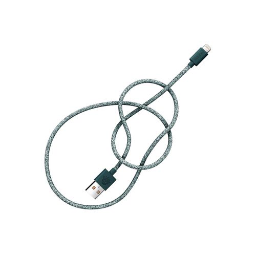 7350078713306 - LE CORD Lightning Kabel 2m aus Fischnetz grün 7350078713306 - LE CORD Lightning Kabel 2m aus Fischnetz grün