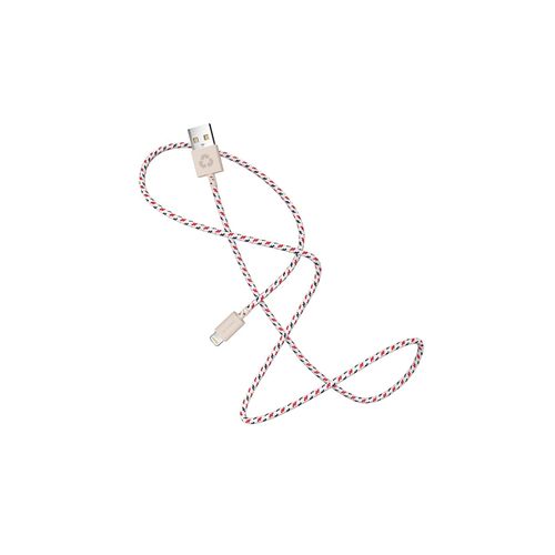 7350078713351 - LE CORD Lightning Kabel 2m aus Fischnetz spiral