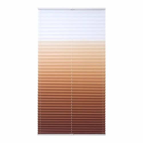 4016318371813 - Plissee Farbverlauf Gr 6 braun B100cm H130cm Obermaterial 100% Polyester Plissees