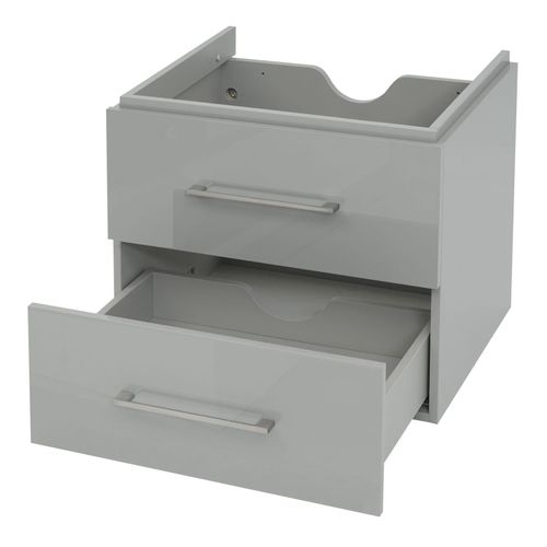 4057651395241 - Premium Waschbeckenunterschrank MCW-D16 Waschtischunterschrank Waschtisch Badmöbel hochglanz 60cm ~ grau 4057651395241 - Premium Waschbeckenunterschrank MCW-D16 Waschtischunterschrank Waschtisch Badmöbel hochglanz 60cm ~ grau