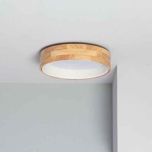 8445044039333 - Ledkia - LED-Deckenleuchte 15W Rund Holz Ø370 mm cct Wählbar Dari Auswählbar (Warm-Neutral-Kühl) Weiß 8445044039333 - Ledkia - LED-Deckenleuchte 15W Rund Holz Ø370 mm cct Wählbar Dari Auswählbar (Warm-Neutral-Kühl) Weiß