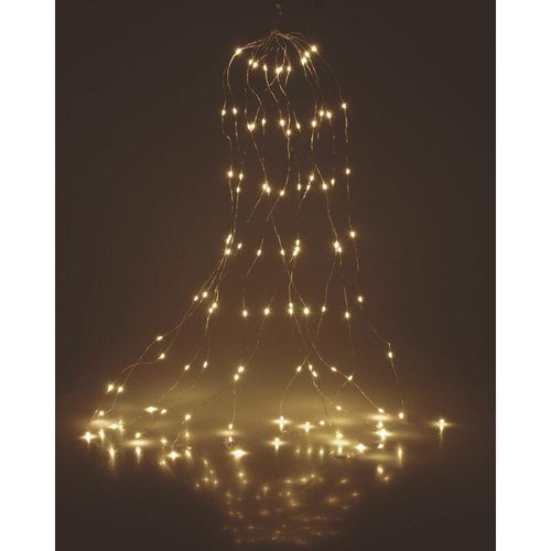 4262371530319 - Spetebo - Draht Lichterkette warm weiß - 80 led - Deko Weihnachts Leuchtdraht Batterie betrieben