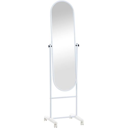 4251756446079 - Standspiegel Nane Oval I Stehspiegel 155x40 cm I Für Wohnzimmer Oder Schlafzimmer I Neigbar 360° Drehbar I Ganzkörperspiegel Mit Rollen 4251756446079 - Standspiegel Nane Oval I Stehspiegel 155x40 cm I Für Wohnzimmer Oder Schlafzimmer I Neigbar 360° Drehbar I Ganzkörperspiegel Mit Rollen