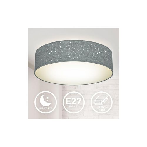 4057722005895 - BKLicht Deckenleuchte Stoff Sternen-Licht Textil Lampe Kinderzimmer Schlafzimmer grau 4057722005895 - BKLicht Deckenleuchte Stoff Sternen-Licht Textil Lampe Kinderzimmer Schlafzimmer grau