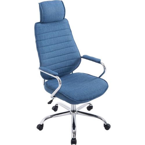 4251152682224 - Bürostuhl ergonomisch Rako Schreibtischstuhl höhenverstellbar drehbar Stoffbezug Rückenlehne mit Kopfstütze Armlehnen gepolstert