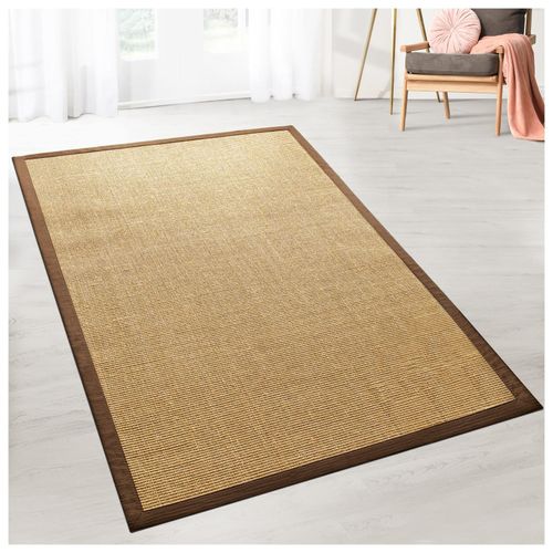 4251041682557 - Floordirekt - Sisal-Teppich Amazonas Kork Mit Bordüre 200 x 290 cm - Kork