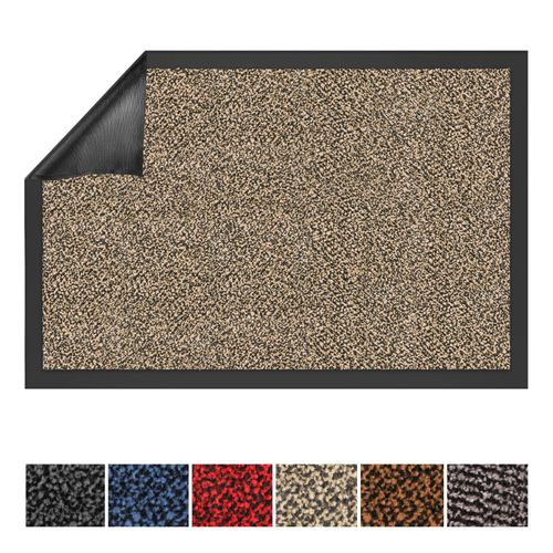 4251041614015 - Floordirekt - Schmutzfangmatte sky Ocker-schwarz 135 x 200 cm - Ocker Schwarz