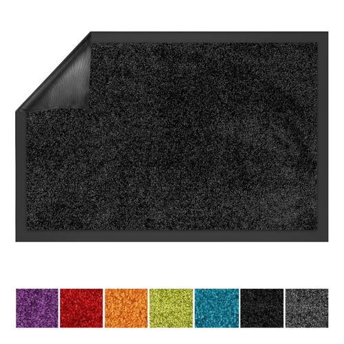 4066088263672 - Floordirekt - Schmutzfangmatte Use&Wash Schwarz 1000 200 x 200 cm - Schwarz