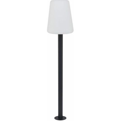 4251334797999 - Licht-erlebnisse - Wegeleuchte außen Grau 128 cm IP44 E27 in Weiß Grau Stehlampe Garten - GraphitWeiß