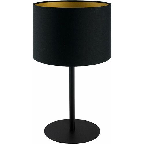 4251756328955 - Licht-erlebnisse - Runde Tischlampe alice Schwarz H405cm Leuchte - Schwarz Gold