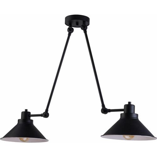 4251756331023 - Licht-erlebnisse - Deckenlampe Schwarz 61-152cm simona Büro Leuchte - Schwarz