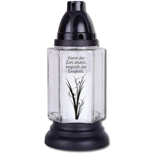 4251028126975 - Hs Candle - HScandle Grabkerze aus Glas 24cm (Lyrica Blume) inkl 1 Kerze ca 40h Brenndauer viele vers Sets - Lyrica 4