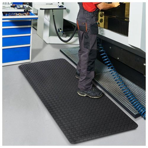 4251041609592 - Anti-Ermüdungsmatte Heavy-Duty Tire Tuff Schwarz Doppellagig gelenkschonende Arbeitsplatzmatte 4251041609592 - Anti-Ermüdungsmatte Heavy-Duty Tire Tuff Schwarz Doppellagig gelenkschonende Arbeitsplatzmatte