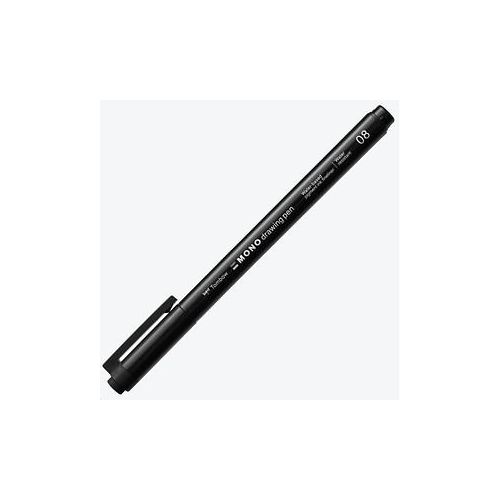 4003198111967 - MONO drawing pen 08 Fineliner schwarz 06 mm 4003198111967 Tombow